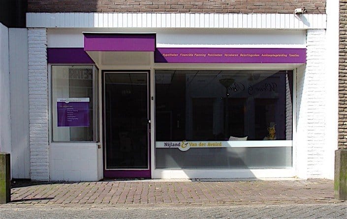 Hypotheekwinkel belettering